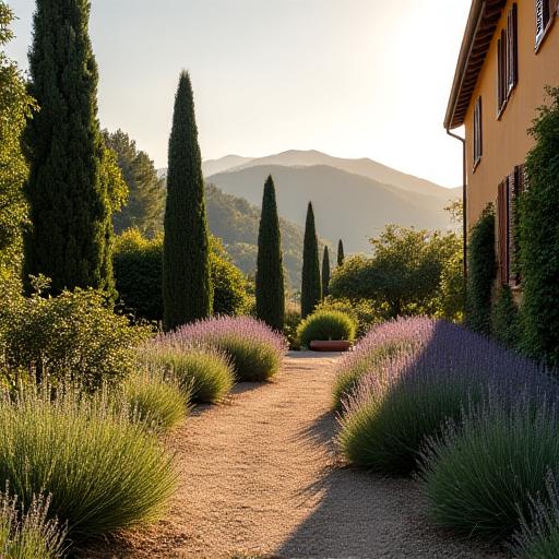 Thumbnail del progetto del giardino di un boutique hotel in Toscana.