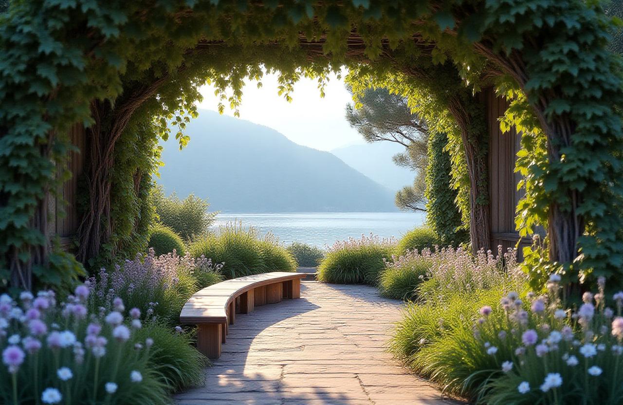 Giardino di villa sul Lago di Como 2